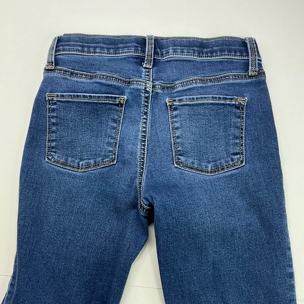 Old Navy Blue Rockstar Super Skinny Jeggings Kids Sz 10 High Rise Built-In Tough